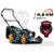 Masina de tuns iarba pe benzina, carcasa din otel ranforsat, motor LONCIN, 3,5 kW, 4 timpi, 70 l, 196 cm³, lama de cosit de 51 cm, reglare centrala a inaltimii de taiere 30–80 mm, 6 niveluri - 7- Roveli