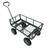 Carucior transport marfa, cadru puternic din otel, roti mari, gonflabile, posibilitate de incarcare pana la 500 kg, verde si negru - - Roveli