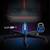 Scaun de gaming, tapiteria EmbrONE™, design ergonomic, reglare a inaltimii, 108-120 cm, baza stabila si roti netede, negru si rosu - 10- Roveli