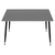 Masa de sufragerie, gri marmura/neagra/aur, 121x71 cm, FLORENC TIP 1 - 12- Roveli