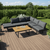 Set de gradina, negru/gri inchis/natural, ILARIA - 5- Roveli