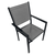 Set de gradina din 9 piese, gri/negru, aluminiu, KESIOS - 5- Roveli