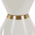 Masute de cafea, set de 2, marmura alba/alba/auriu, metal, MABUZ NEW - 6- Roveli