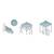 Pavilion de gradina, cu 3 pereti, fabricat din PVC, constructie din otel, acoperisul din PVC 1280D – 100% impermeabil, filtru UV UPF50+, 3 x 3 m, negru - 3- Roveli