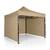 Pavilion de gradina, cu 3 pereti, fabricat din PVC, constructie din otel, acoperisul din PVC 1280D – 100% impermeabil, filtru UV UPF50+, 3 x 3 m, bej - - Roveli