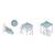 Pavilion de gradina, cu 3 pereti, fabricat din PVC, constructie din otel, acoperisul din PVC 1280D – 100% impermeabil, filtru UV UPF50+, 3 x 3 m, bej - 5- Roveli