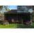 Pavilion de gradina, cu 3 pereti, fabricat din PVC, constructie din otel, acoperisul din PVC 1280D – 100% impermeabil, filtru UV UPF50+, 3 x 6 m, negru - 2- Roveli