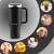 Cana termos, otel inoxidabil, capac 3 in 1, baut, gaura, pai, cu maner, mentinere cald si rece, inaltimea de 27 cm, 1180 ml, negru - 4- Roveli