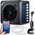 Pompa de caldura pentru piscina pana la 10 m³, afisaj LCD, Bluetooth, Wi-Fi, temperatura de functionare 10-43 °C, debit de apa 1, 50 m³/h, COP 5.17, 3 kW, neagra - - Roveli