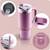 Cana termos, otel inoxidabil, capac 3 in 1, baut, gaura, pai, cu maner, mentinere cald si rece, inaltimea de 27 cm, 1180 ml, roz - 2- Roveli