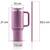 Cana termos, otel inoxidabil, capac 3 in 1, baut, gaura, pai, cu maner, mentinere cald si rece, inaltimea de 27 cm, 1180 ml, roz - 6- Roveli