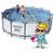 ​Piscina cu cadru metalic, material PVC, pompa de filtrare, filtru pompa tip II, scara, folie si prelata, minge, aripioare de inot, capacitate 12690 litri, forma rotunda, 396 x 122 cm - 3- Roveli