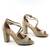 Sandale elegante de dama , cu reflexe stralucitoare 908-3-GOLD, Culoare (12): Auriu, Marime (12): 39 - 5- Roveli
