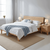 Pat matrimonial, 180x200, lemn masiv, natural, BEDIA - 6- Roveli