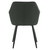 Fotoliu de design, verde/melir gri deschis/negru, KATRIEL - 5- Roveli