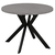 Masa de sufragerie extensibila, beton deschis/negru, 100-250x75,5 cm, LUKOS - - Roveli