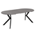Masa de sufragerie extensibila, beton deschis/negru, 100-250x75,5 cm, LUKOS - 9- Roveli