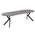 Masa de sufragerie extensibila, beton deschis/negru, 100-250x75,5 cm, LUKOS - 11- Roveli