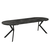 Masa de sufragerie extensibila, beton inchis/negru, 100-250x75,5 cm, LUKOS - 8- Roveli
