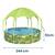​Piscina cu cadru metalic, poliester si pvc, cu pavilion si dus, rotunda, 244 x 244 x 51 cm, multicolor - 2- Roveli