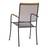 Scaun de gradina DacEnergy©, structura metalica, design din plasa metalica, rezistenta la umezeala si UV, 55 x 68 x 97 cm, gri inchis si natur - 2- Roveli