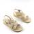 Sandale comode de dama , cu bretele  elastice, incrucisate  SW003-3-BEIGE, Culoare (12): Bej, Marime (12): 40** - 3- Roveli