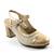 Pantofi eleganti de dama , cu toc mediu  263-BEIGE, Culoare (12): BEJ/AURIU, Marime (12): 39 - - Roveli