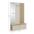 Set pentru hol, casmir/stejar artisan, DERIS - 6- Roveli