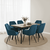 Fotoliu de design, material Velvet turcoaz, VERIO NEW - 3- Roveli