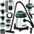 RESIGILAT: Aspirator industrial, putere 1200W, aspirare umeda si uscata, fara sac, 20L, filtru HEPA, functie suflare, argintiu si verde - 6- Roveli