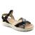Sandale usoare de dama ,cu barete impletite Y123-BLACK, Culoare (12): NEGRU/MULTICOLOR, Marime (12): 41 - - Roveli