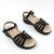 Sandale usoare de dama ,cu barete impletite Y126-BLACK, Culoare (12): Negru, Marime (12): 38 - 3- Roveli