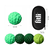 Set 8 bile magnetice senzoriale, antistres, diverse texturi, verde - 5- Roveli
