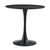 Masa de sufragerie, rotunda, negru, diametru 80 cm, REVENTON NEW - - Roveli