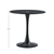 Masa de sufragerie, rotunda, negru, diametru 80 cm, REVENTON NEW - 3- Roveli