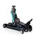 RESIGILAT: Cric auto hidraulic, realizat din otel si aluminiu, capacitate mare de ridicare de 2,5 tone, inaltimea de ridicare 80 - 360 mm, roti pivotante la 360° cu rulmenti, 53 x 20.5 x 8/36 cm, negru si verde - 13- Roveli