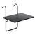 RESIGILAT: Masa pliabila, DacEnergy, otel, 3 unghiuri de reglare, negru, 60x43x68cm - - Roveli