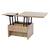 RESIGILAT:Masuta de living DacEnergy, material PAL melaminat, finisaj stejar bardolino, dreptunghiulara, design unic, 3-in-1, 90-180 x 80 x 45 cm - - Roveli