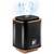 RESIGILAT: Umidificator de aer, functia de ionizare a aerului, de aromaterapie, ceata rece, oprire automata, rezervor 2,6 l, 250 ml/h, temporizator, higrostat si higrometru incorporabil, negru - 7- Roveli
