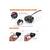 Voltmetru moto 12V cu termometru si mufa USB  Cod: MC036 - 3- Roveli
