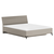 Pat matrimonial, 160x200, gri-maroniu Taupe, DOMCA - 2- Roveli