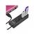 Hub USB multiplu 4 porturi USB 2.0 High Speed cu intrerupator LED si alimentare DC - 2- Roveli