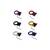 Ornament racing carlig remorcare negru argintiu rosu albastru Cod: IS07220 - - Roveli