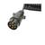 Cablu spiral 2.5m cu 2 stechere tata din plastic, 7 pini pentru priza auto remorca Cod: GB95 / BK92795 - 3- Roveli