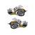 Ornament metalic auto Albina cromat 11.5x6 cm Cod: JST-02 - 2- Roveli