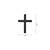 Ornament  metalic "CRUCE" Negru 4.8cmx6.5cm Cod: JS-19 - - Roveli
