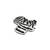 Ornament  metalic "DAKAR" 5.5cmx5cm Cod: JS-20 - 2- Roveli