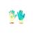 Manusi de lucru din bumbac latex galben-verde marimea 10 Breckner Germany Cod: BK90004 - 3- Roveli