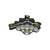 Lanterna frontala de cap cu 8 LED-uri, 3 moduri iluminare, baterie 2200mAh reincarcabila USB Crownman Cod: DISUF01 - 8- Roveli