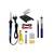 Set pistol de lipit reglabil 15 piese MIV - 4- Roveli